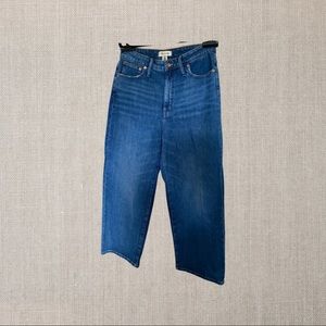 Madewell curvy slim wide leg jean size 30